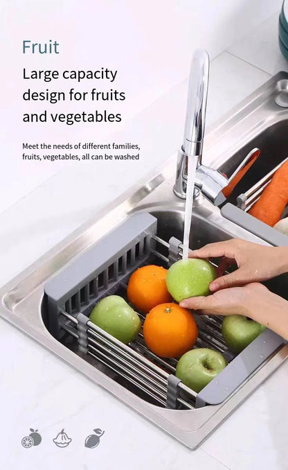 Kitchen Sink Drain Rack Dish Drain Rack Kitchen Basket Folding Drain Rack Stainless Steel Kitchen Sink Kitchen Washing Dishes