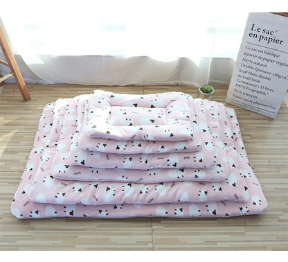 Soft Cat Bed Mats Short Plush Pet Sleeping Bed Mats for Cats Small Dogs Cute Pet Pad Blanket Warm Kitten Cushion Cat Accessories