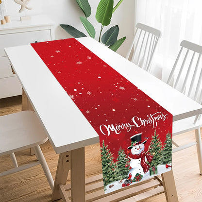 Christmas Table Runner Decoration for Home Xmas Party Decor