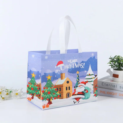 Christmas Gift Bag Santa Claus Snowman Candy Gift Packaging Bag, Merry Christmas Party Home Decor