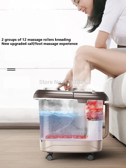 Electric Foot Spa Bath Massager With Heating Kneading Timing Digital Temperature Control Relieve Pressure Relaxation Health Care