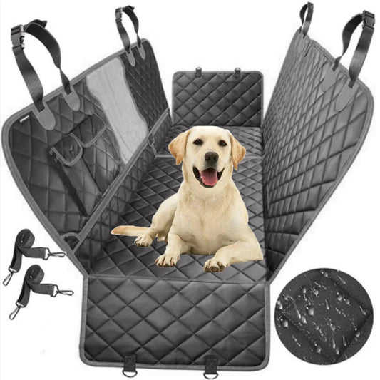 100% Waterproof 6 In 1 Scratchproof Nonslip Back Seat Protector Mesh Visual Window Dog Car Back Seat Extension