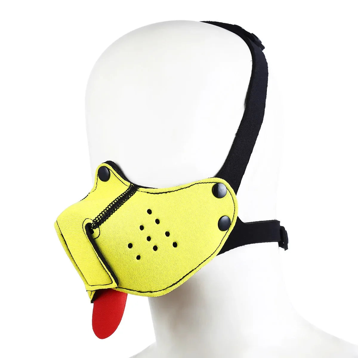 Detachable Mouth Gag Hood, Puppy Play Mask, BDSM Bondage Fetish Toys for Women Men