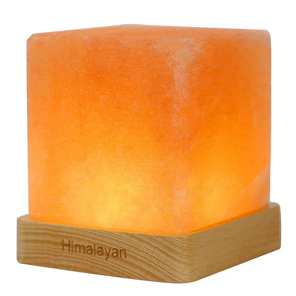 Natural Himalayan Cordless Salt Lamp Rock Crystal Rechargeable（Built-in Battery） Remote Control 15colours Decorative