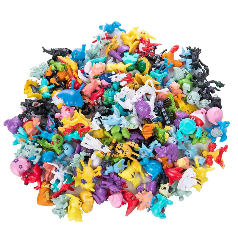 24-144pcs Pokemon Figure Model  Pikachu Anime Dolls 2-3CM Ornamental Decoration Not Repeating Mini Model Toy Kids Christmas Gift