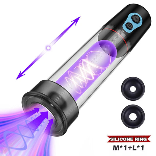 Powerful Electric Penis Vacuum Pump Dick Enlargement Extender Male Masturbator Air Pressure Device Pussy Pump 18+