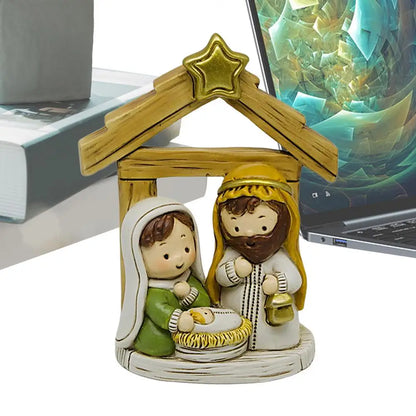 Nativity Scene Set, Scene Miniature Nativity Set Table Centerpiece Figurines Christmas Nativity Figurine Set