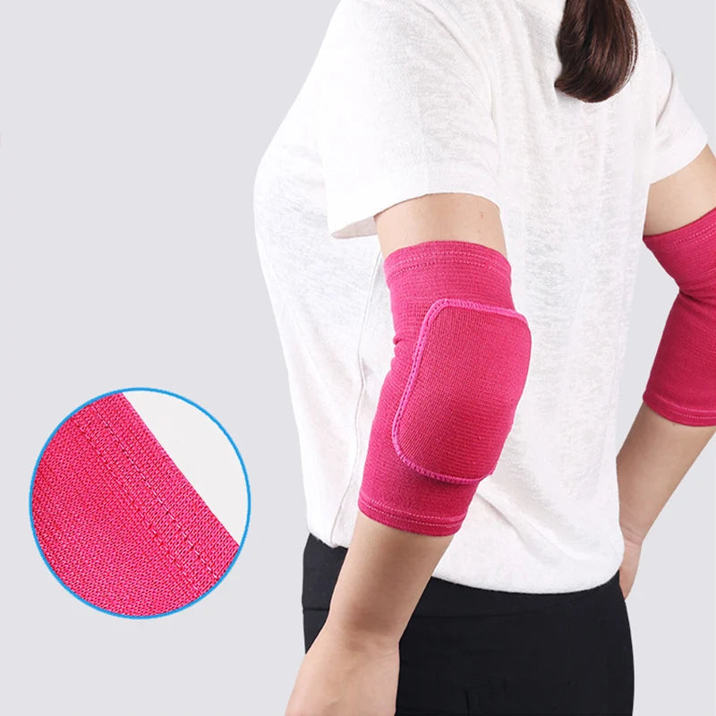 Elastic Elbow Pads Thickened Sponge Elbow Knee Protectors Guard Basketball Volleyball Sport Arm Sleeve Pad Adults Children